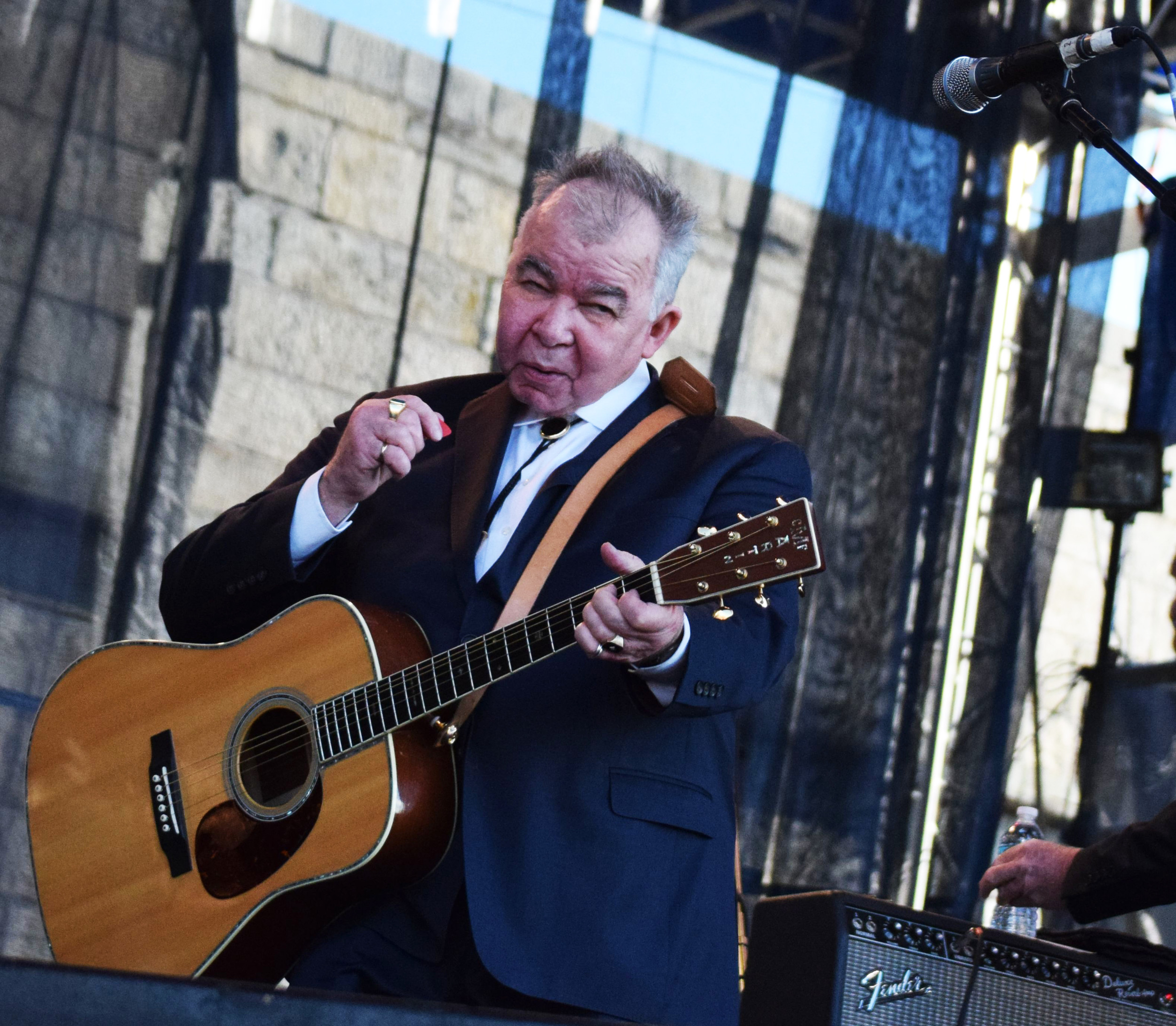 Country and folk singer/songwriter John Prine, 70, closed the 2017 Newport Folk Festival with an all-star band on Sunday, July 30.